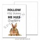 Paas kaart follow the bunny A6 - 1 - Thumbnail
