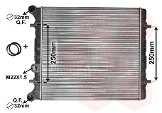 RADIATEUR SEAT LEON 1.4 + 1.6i 8v va.1999 t/m 2005