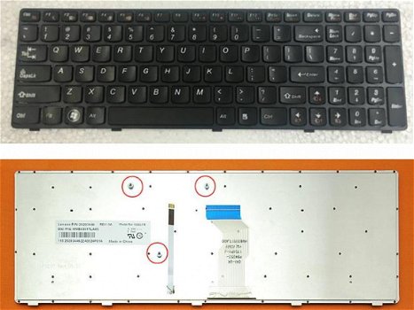 Lenovo Ideapad Y580 Y580N Y580NT toetsenbord 25203446 - 1