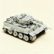 Metalen bouwpakket Tiger Tank DIY 3D Laser Cut Realistich m