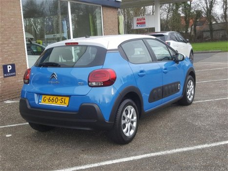 Citroën C3 - 1.2 PureTech 82pk S&S Feel BLAUW WIT DAK, AIRCO, PARKEERHULP, BLUETOOTH WEINIG KM'S DEM - 1