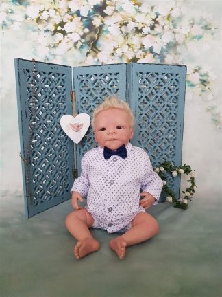 baby kostuumpje bruidsjonker kleding dooppakje banjer - Afbeelding 2