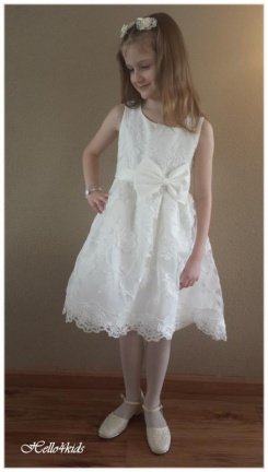 ivoor bruidsmeisjesjurkje trouw kleedje jurkje bruid kleding meisje Elsa - nr. 1