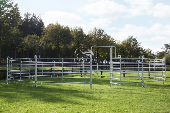 Veld Omheiningen COMPLEET Roundpen Longeercirkel Texas Panel - nr. 1