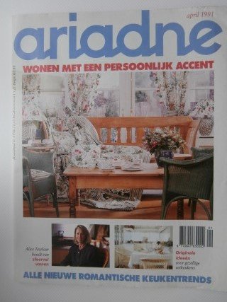 Ariadne nr 4, april 1991 + o.a. borduurpatroon met blauwe regen - nr. 1