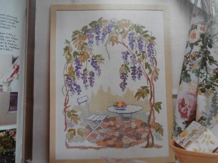 Ariadne nr 4, april 1991 + o.a. borduurpatroon met blauwe regen - Afbeelding 2