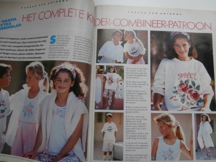 Ariadne nr 3, maart 1991 + merklapje + kinderpatronen - Afbeelding 2