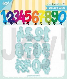 JoyCrafts, Jocelijne Design - Balloon Digits ; 6002/1396