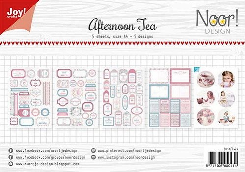 JoyCrafts, Labelvellen - Afternoon Tea ; 6011/0424 - 1