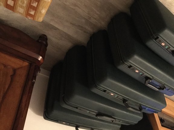Verkocht ❤️ Set van 5 vintage Samsonite koffers - Afbeelding 3