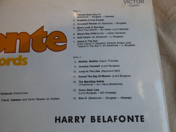 Lp Harry Belafonte (56) - Afbeelding 3