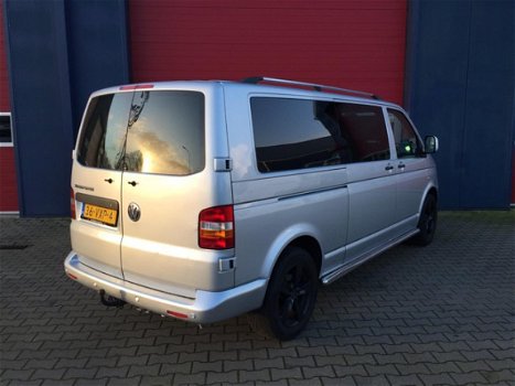 Volkswagen Transporter - 2.5 TDI 340 Trendline DC L2 H1VERLENGD AIRCO AUTOMAAT DUBBEL CABINE LEER - 1