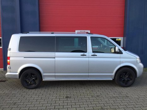 Volkswagen Transporter - 2.5 TDI 340 Trendline DC L2 H1VERLENGD AIRCO AUTOMAAT DUBBEL CABINE LEER - 1