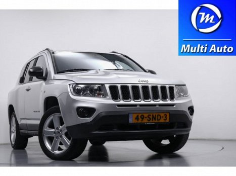 Jeep Compass - 2.4 Limited 4WD Automaat Cruise Control Verwarmde Voorstoelen Leder NL-Auto Navi ECC - 1