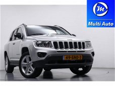 Jeep Compass - 2.4 Limited 4WD Automaat Cruise Control Verwarmde Voorstoelen Leder NL-Auto Navi ECC