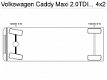 Volkswagen Caddy Maxi - 2.0TDI DSG > 2x Schuifdeur > Navi > Airco > L2H1 - 1 - Thumbnail