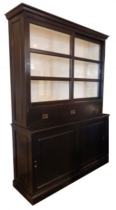 Buffetkast Sittard zwart - wit 160 x 220cm soft close laden - nr. 1