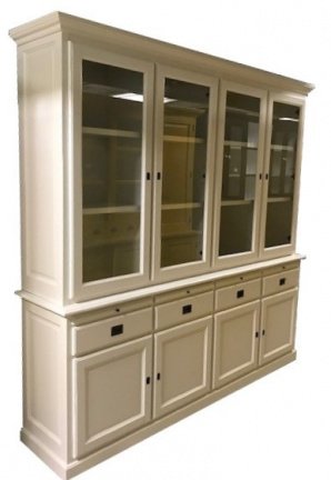 Buffetkast Landgraaf wit - wit 230 x 50/40 x 220 soft close - nr. 1