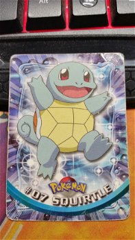 Topps Pokémon Series 1 #07 Squirtle zwaar gebruikt 2 - 1