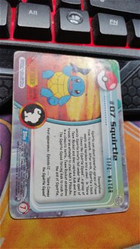 Topps Pokémon Series 1 #07 Squirtle zwaar gebruikt 2 - 2