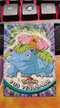 1999 Topps non-holo #03 Venusaur TV Animation Pokemon nearmint - 1