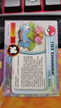 1999 Topps non-holo #03 Venusaur TV Animation Pokemon nearmint - 2