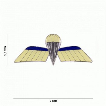 Embleem metaal Nederlandse para wing - 1