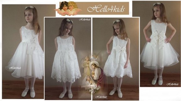 kinderbruidskleding Doop Feest bruidsmeisjes kleding Emma - Afbeelding 8