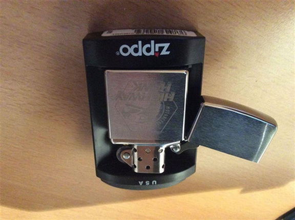 ZIPPO AANSTEKER HIGHWAY HAWK CHROME GEBORSTELD - Afbeelding 3