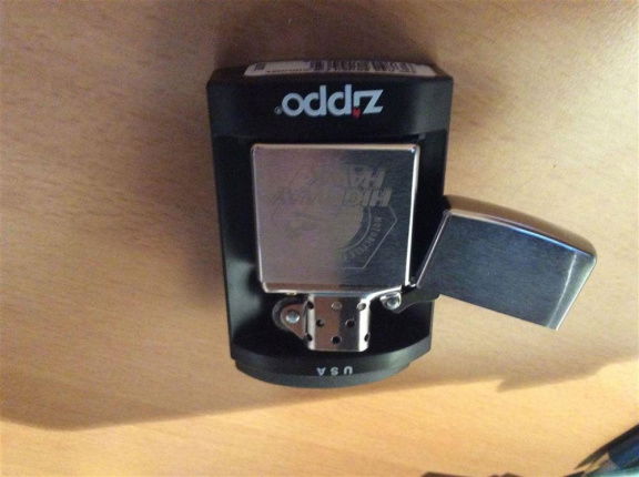 ZIPPO AANSTEKER HIGHWAY HAWK CHROME GEBORSTELD - Afbeelding 4