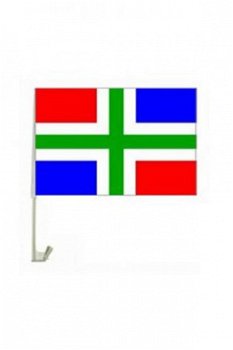 Groningen Autoraam vlag 30 x 45 cm - 1