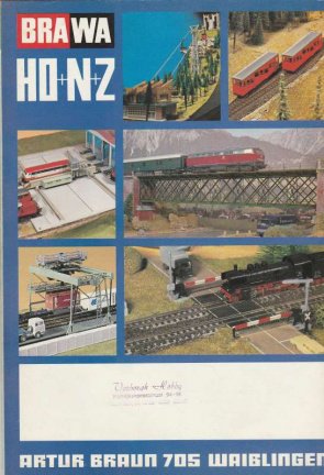 Cataloog Brawa - 1981 - Model speelwaren HO, N + Z - Afbeelding 2