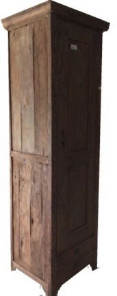Kabinetskast Maarssen robuust teak 70 x 55 x 230cm dichte deuren