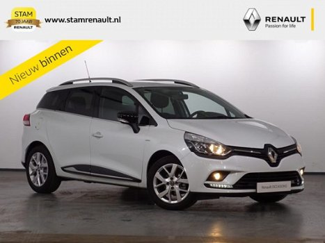 Renault Clio Estate - TCe 90pk Limited Navig., Airco, Cruise, Lichtm. velg - 1