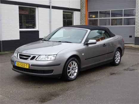 Saab 9-3 Cabrio - 1.8t Linear Airco, licht metalen velgen, automaat, parkeersensoren achter, lederen - 1