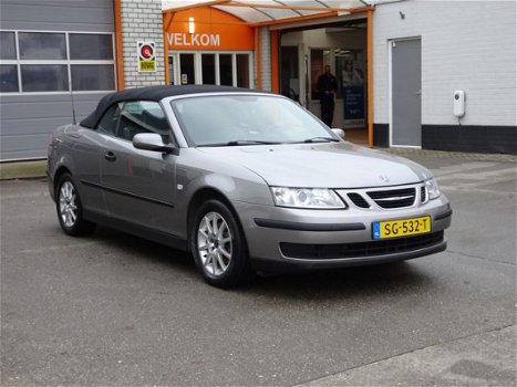 Saab 9-3 Cabrio - 1.8t Linear Airco, licht metalen velgen, automaat, parkeersensoren achter, lederen - 1