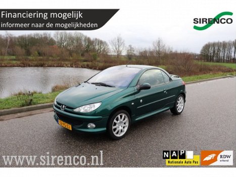 Peugeot 206 CC - 1.6-16V Roland Garros leder trekhaak climate control nette correcte goed onderhoude - 1