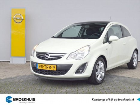 Opel Corsa - 1.2-16V Connect Edition Automaat / Navigatie / Airco / Lichtmetalen velgen / Zwart dak - 1