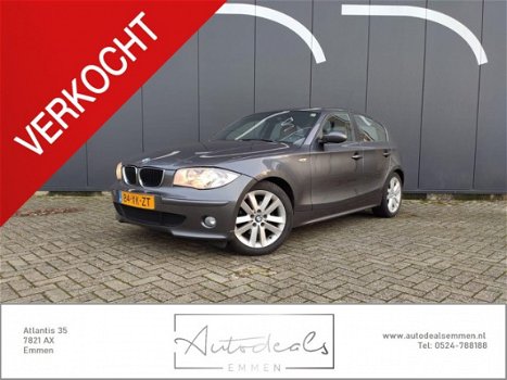 BMW 1-serie - 120d Graphite LEER airco LMV NAVIGATIE BOMVOL - 1