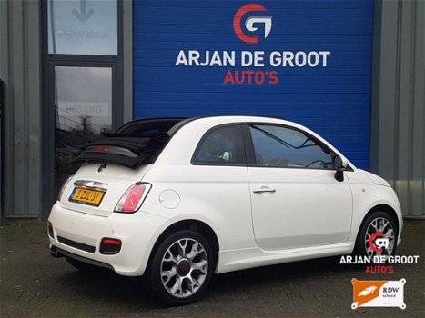 Fiat 500 - Cabrio 80PK Leder Xenon nieuwstaat NAP - 1