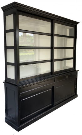 Buffetkast Montfoort zwart - wit 240 x 50/40 x 240cm - nr. 1