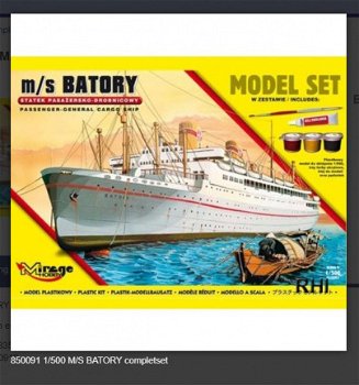 Bouwpakket Hobby Mirage schaal 1/500 M/S BATORY completset incl verf - 1