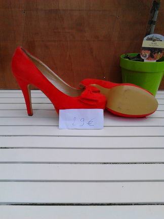 oranje pumps - Afbeelding 2
