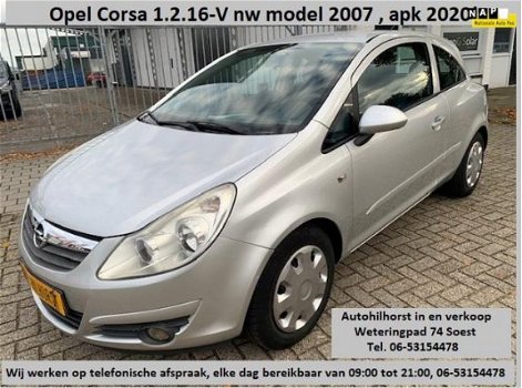 Opel Corsa - 1.2-16V Enjoy , Nette auto, bijna 2007, APK 2-2021, inruil bespreekbaar, Diverse op voo - 1