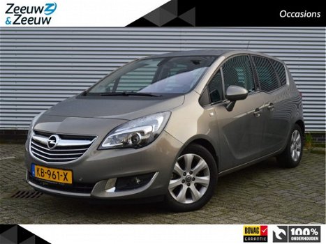 Opel Meriva - 1.4 Turbo Blitz Aut. *Zeer nette auto* 1e eigenaar* Leder* Trekhaak* Navi* Dealer onde - 1