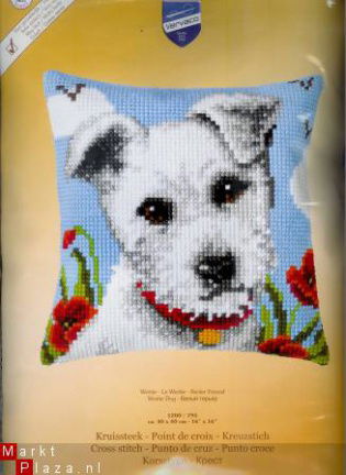 VERVACO BORDUURPAKKET (KUSSEN) WESTIE 795 - nr. 1