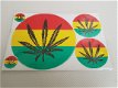 Sticker set Marihuana - Rasta - Reggae - Bob Marley - 1 - Thumbnail