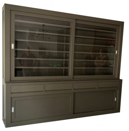 Buffetkast XXL design antraciet - antraciet 300 x 50/40 x 240cm - nr. 1