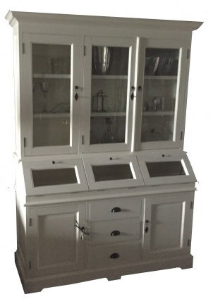 White wash buffetkast met schuine kleppen in 7 maten vanaf - Afbeelding 3