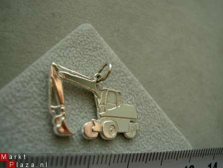 Zilveren Dieplepel / kraan hanger - Afbeelding 2